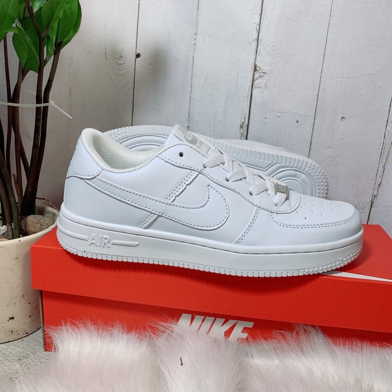 Giày sneaker trắng nam nữ af1_trắng- da đẹp hàng chuẩn - tặng hộp