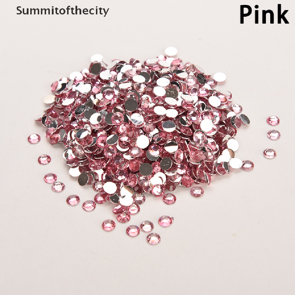 Set 1000 Hạt Pha Lê Tròn 4mm Tự Trang Trí Móng Tay Mới