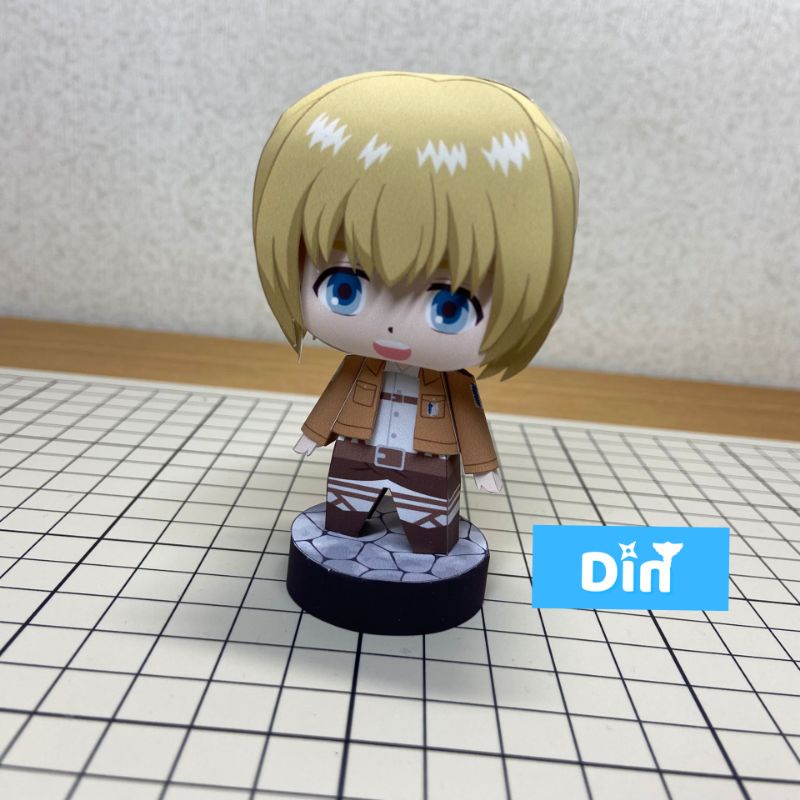 Mô Hình Attack on Titan -  Mô hình giấy Levi , Eren ,  Armin , Mikasa ...- KIT MÔ HÌNH ANIME