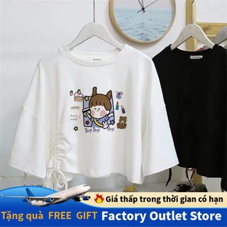 Áo Thun Tay Ngắn Thiết Kế Dây Rút Phong Cách Hàn Quốc Thời Trang Cho Nữ Áo Tayao Thunáo Thun Tay Ngắnáo Thun Nữ Tay Ngắnáo Thun Ngắnáo Ngắnáo Hànáo Dây