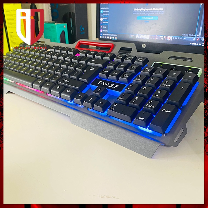 Bàn Phím Gaming Máy Vi Tính PC T-WOLF T16 USB Có Dây Chuyên Game Đèn Led