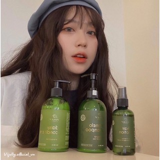 (TẶNG SCRUNCHIES + CỘT TÓC XINH) COMBO 3 SẢN PHẨM CHĂM SÓC TÓC VIJULLY