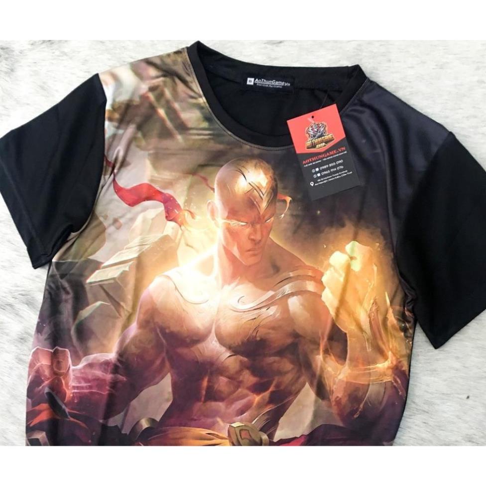 Áo liên minh huyền thoại Lee Sin Tuyệt Vô Thần (3D Đen) Áo đấu Game Tốc Chiến LMHT LoL Leesin (Shop AoThunGameVn) ! !