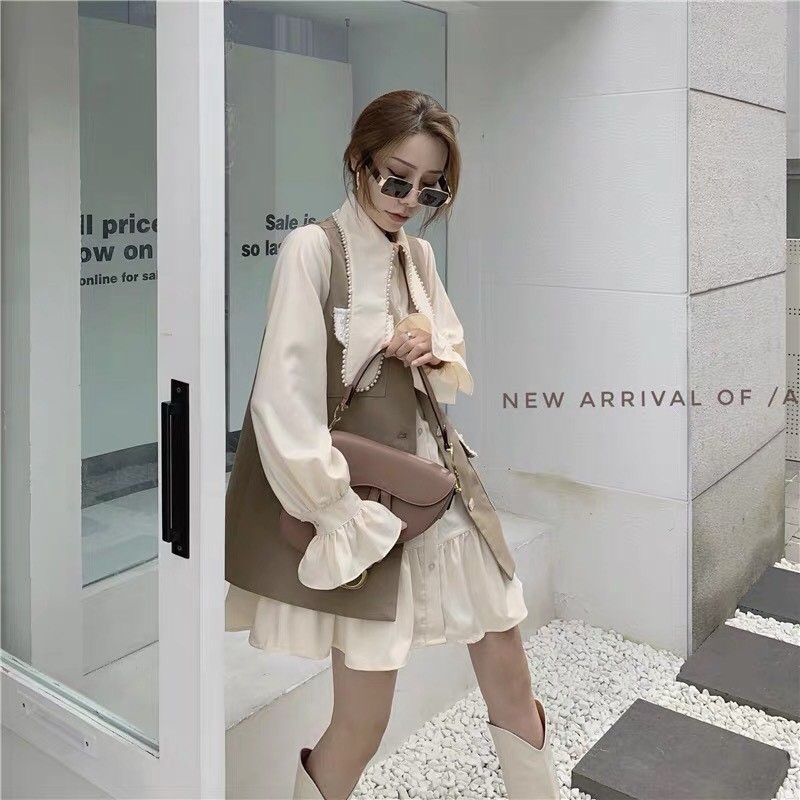 Set váy+áo vest Quảng Châu