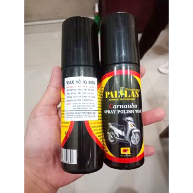 Chai Xịt Bóng Sơn Xe Máy Pallas Polish Wax 120ml/ 333ML - Bình Xịt Wax Bóng Xe Máy , ÔTô - Dung Dịch Đánh Bóng Xe kivovi