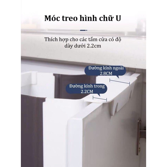 Thùng rác treo nhà bếp, sau xe hơi gấp gọn