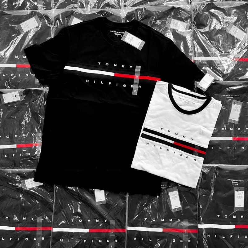 Áo Thun TOMMY HILFIGER Signature Stripe Logo