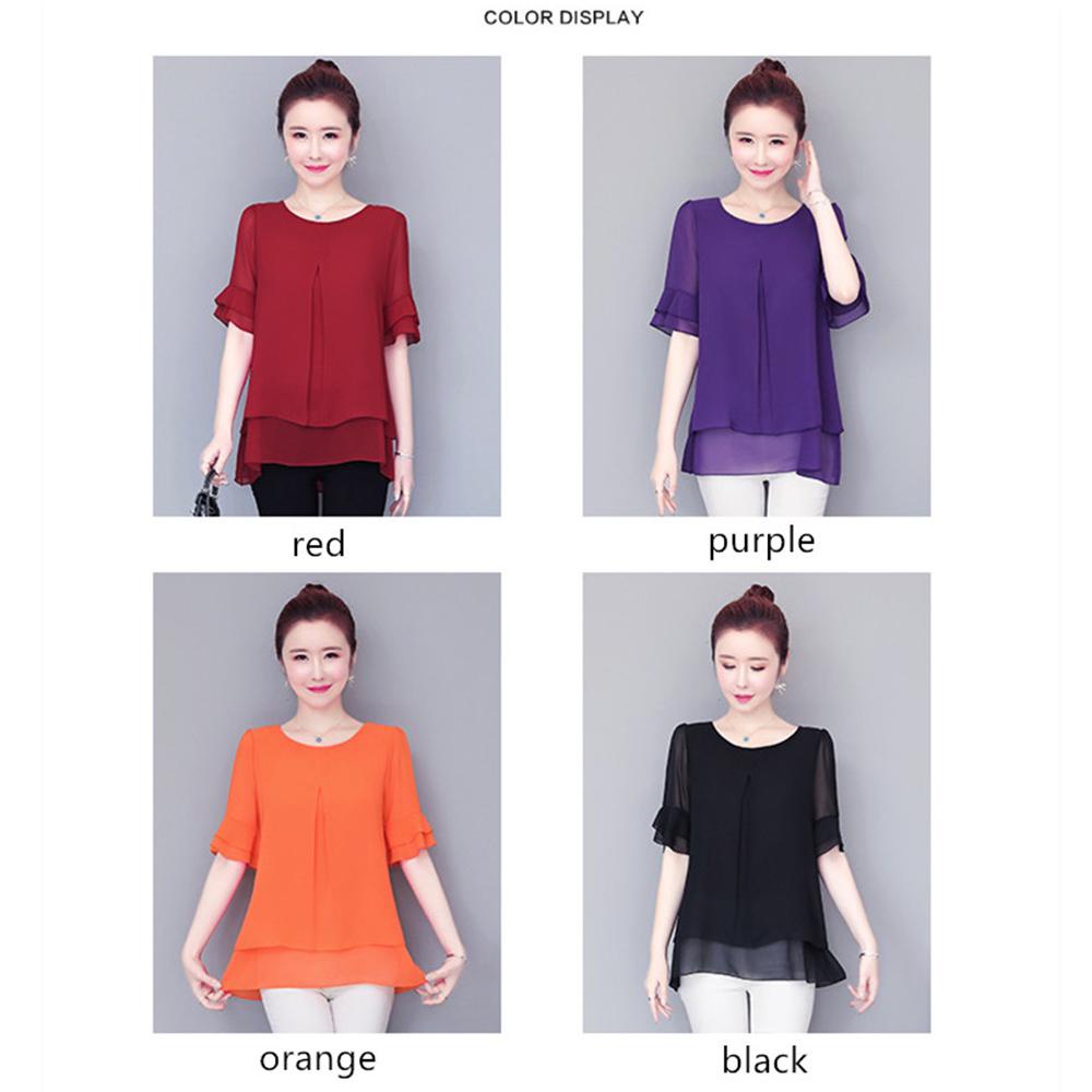 Áo Kiểu Tay Ngắn Thời Trang Mùa Hè Cho Nữ