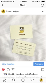 In card và tem giá rẻ