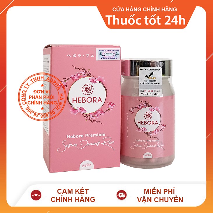 ✅(Date 2023) HEBORA PREMIUM Nhật Bản - Viên uống nước hoa phiên bản cao cấp