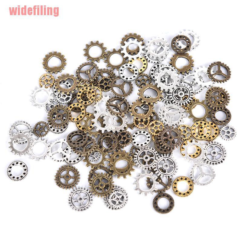 Bộ 100 Mặt Dây Chuyền Hình Bánh Răng Cổ Điển