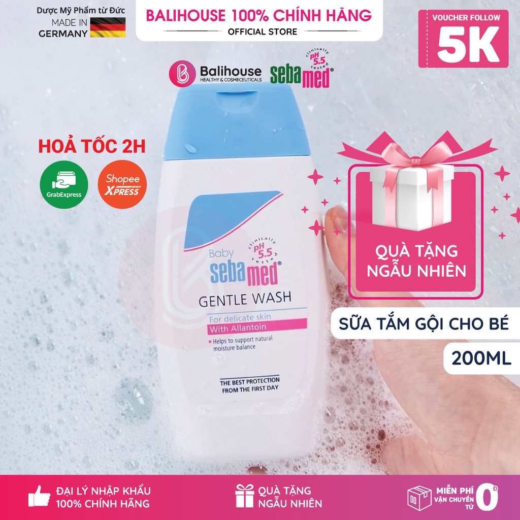 [Sebamed Chính Hãng] Sữa tắm gội toàn thân cho bé newborn Sebamed pH5.5