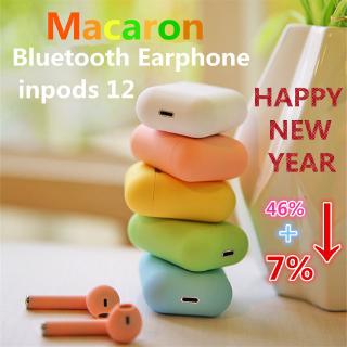 Set Tai Nghe Bluetooth 5.0 Không Dây Mini I12 I12S Tws Kèm Phụ Kiện