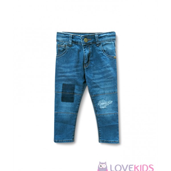 Quần jeans phối gấu bé trai LK0016 - Lovekids