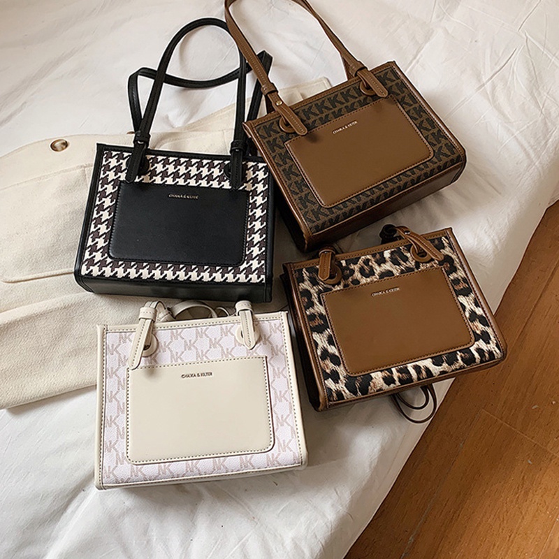 Túi đeo vai IELGY sức chứa lớn họa tiết da báo thời trang sành điệu