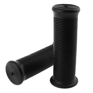 1 Pair 22mm Universal Retro Rubber Handlebar Hand Grip with Stripe Type for Motorcycle