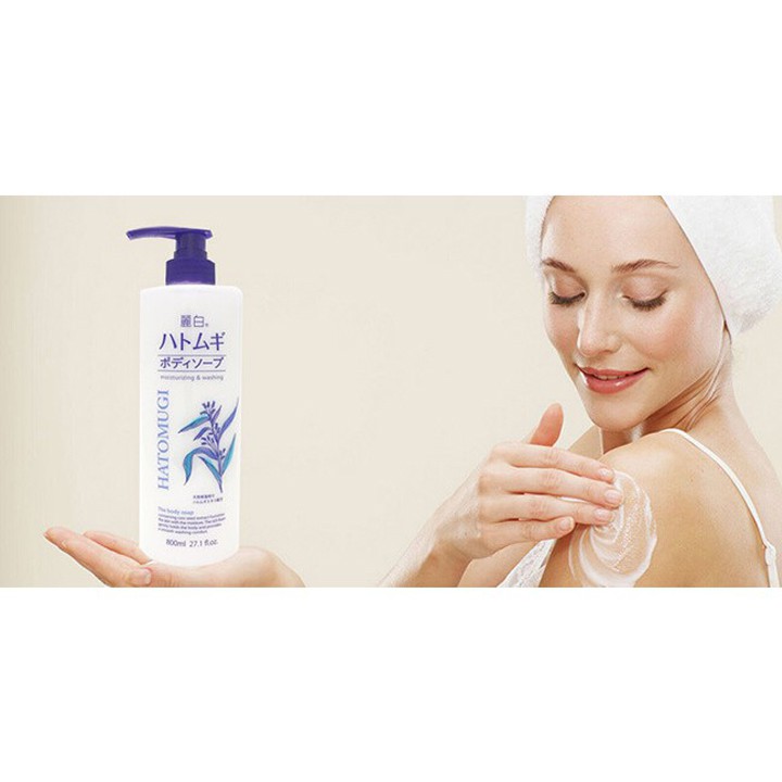 Sữa tắm dưỡng ẩm trắng da Hatomugi Moisturizing Washing Nhật Bản | BigBuy360 - bigbuy360.vn