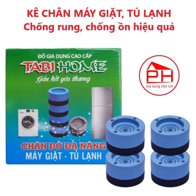 Bộ 4 miếng đệm cao su lót chống rung chống ồn cho máy giặt
