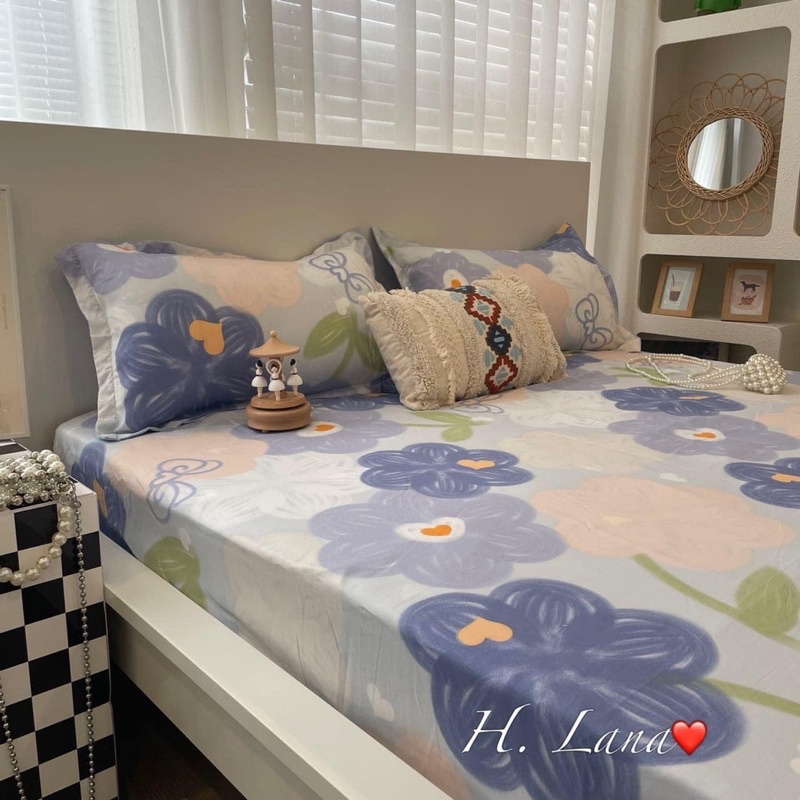 SET GA+ 2 VỎ GỐI HOA TÍM NHÍ