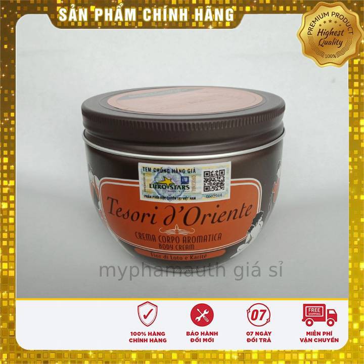 Kem dưỡng thể nước hoa Tesori D' Oriente hương hoa sen 300ml