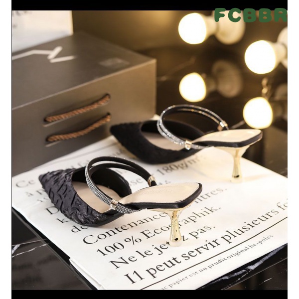 Dép Cao Gót Đính Đá Phong Cách Thời Trang Mùa Hè 2023 Dành Cho Nữ