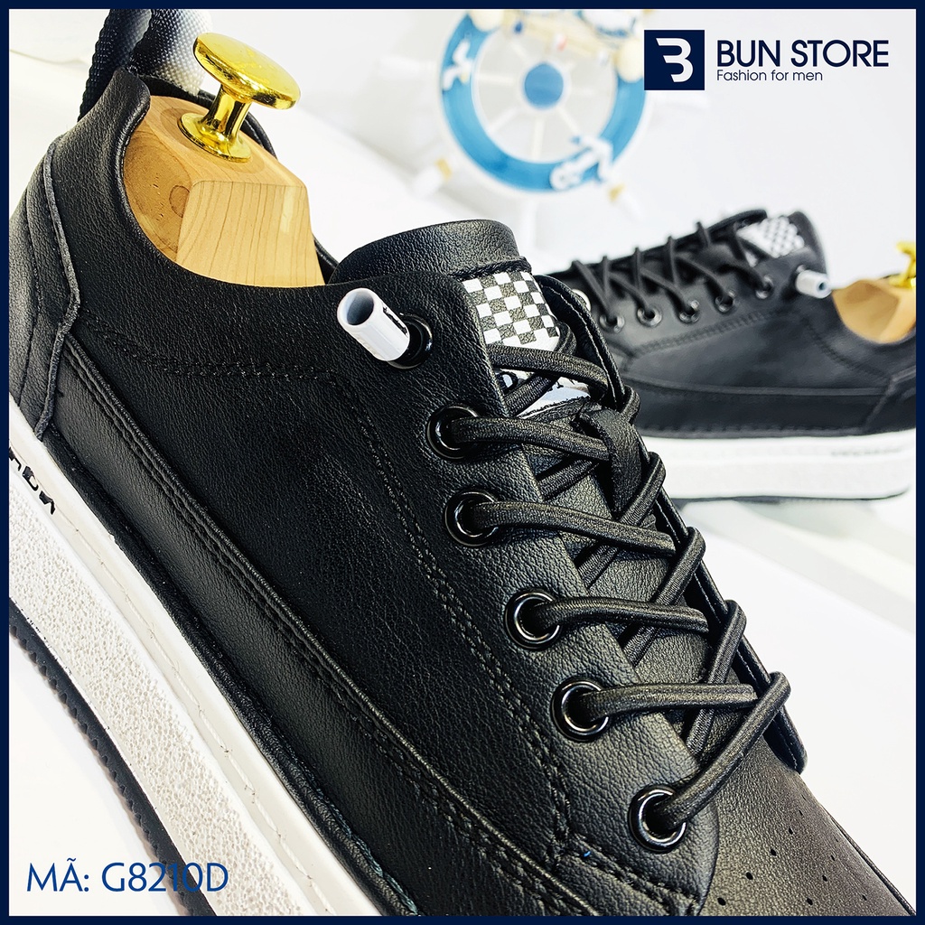 Giày Nam cao cấp Bun Store - Giày da Nam Sneaker trẻ trung, phong cách G8210D