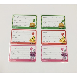 1 túi 15 nhãn vở dành cho học sinh