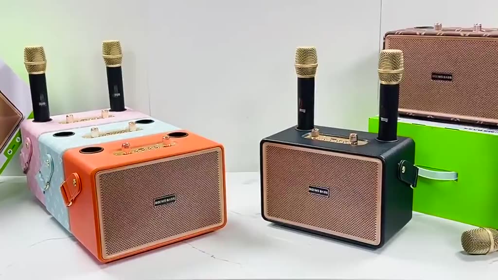 Loa bluetooth karaoke M4202 kèm 2 micro không dây xách tay công xuất 20W, âm thanh trầm ấm, bass căng- TECHHIGH OFFICALL | BigBuy360 - bigbuy360.vn