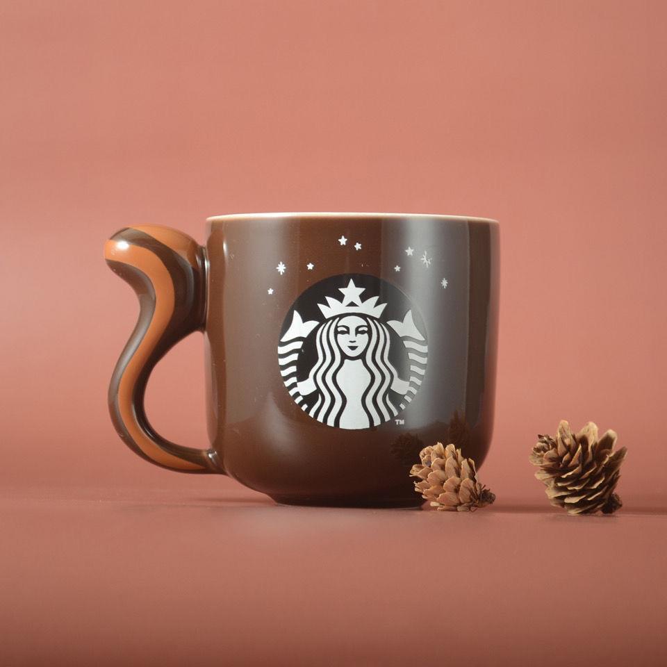 Cốc Uống Nước Starbucks Cỡ Lớn Có Nắp Đậy Hình Sóc Hoạt Hình