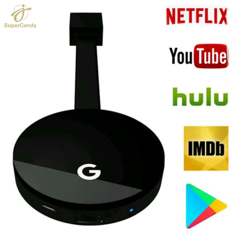 NETFLIX Thiết Bị Kết Nối Màn Hình Dongle 2.4g Cho Google Chromecast 2