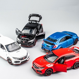 Mô hình xe ô tô honda 10th civic fk8 type r tỉ lệ 1:32 cao cấp