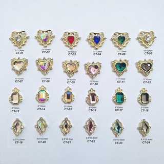 Charm Tim Cổ Điển | Màu Vàng Kim Loại Trang Trí Móng CT