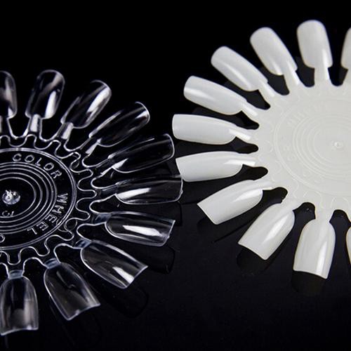 Bộ 10 bảng tròn trưng bày màu sơn móng tay nghệ thuật