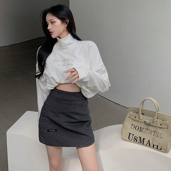Ulzzang ( 얼짱) - ÁO NỈ THU ĐÔNG CỔ LỌ THỜI TRANG NỮ (CHẤT DÀY)
