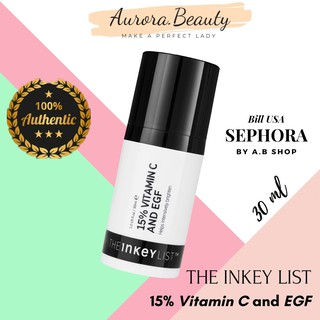 Serum Trắng Sáng Da The Inkey List 15% Vitamin C and EGF 30ml