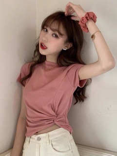 Áo xoắn eo bên sườn chất zip hottrend