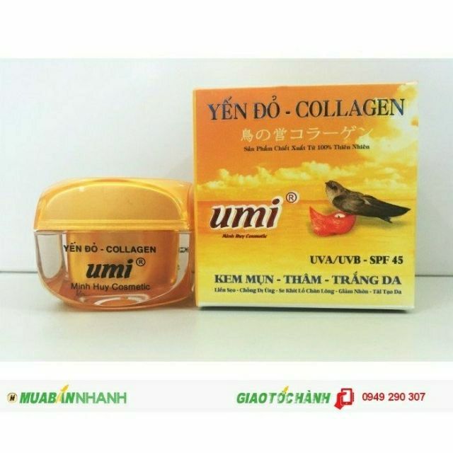 Kem umi yến đỏ 15g 4 loại