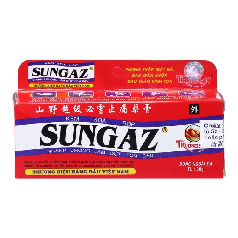 Kem xoa bóp nóng SUNGAZ Trường Sơn