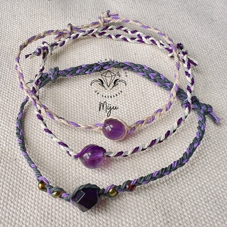 Vòng tay handmade đá thiên nhiên Amethyst