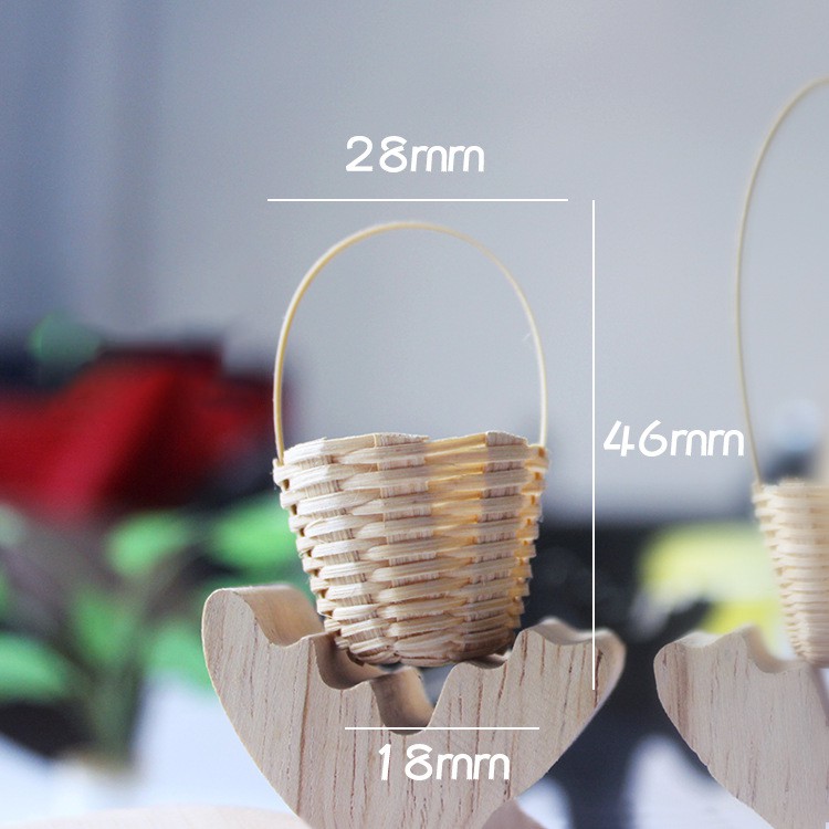 Phụ kiện mô hình mini doll figure 1/6 - Giỏ Lẵng Hoa