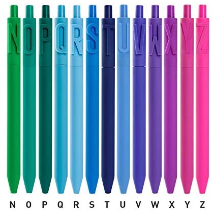 Bút bi KACO kiểu chữ cái Alpha mực đen ngòi 0.5mm