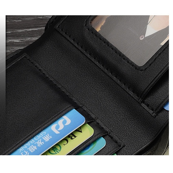 Ví da nam CHUWANGLIN siêu mỏng có ngăn đựng thẻ