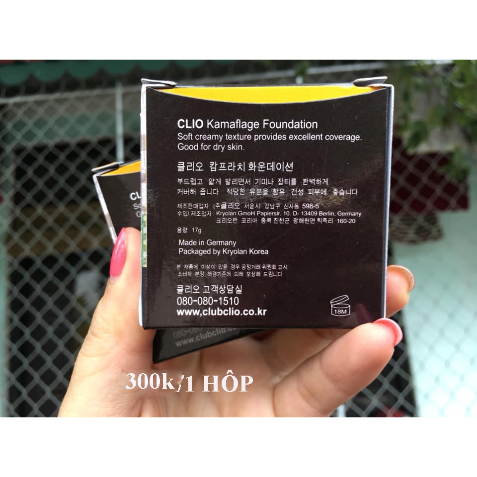 Kem nền che khuyết điểm CLIO Kamaflage Foundation