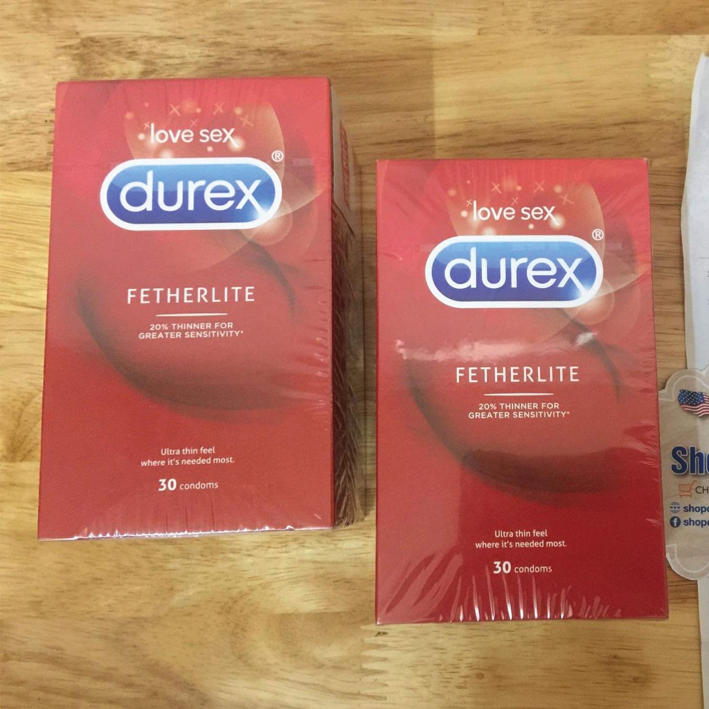 Bao Cao Su Siêu Mỏng Durex Fetherlite - NHẬP KHẨU ÚC