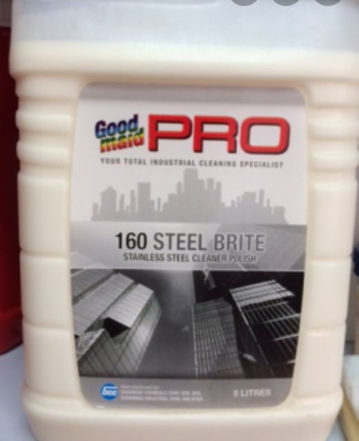 Hóa chất làm sạch và đánh bóng bề mặt inox Goodmaid Prro 160 Steel (Can 5L)