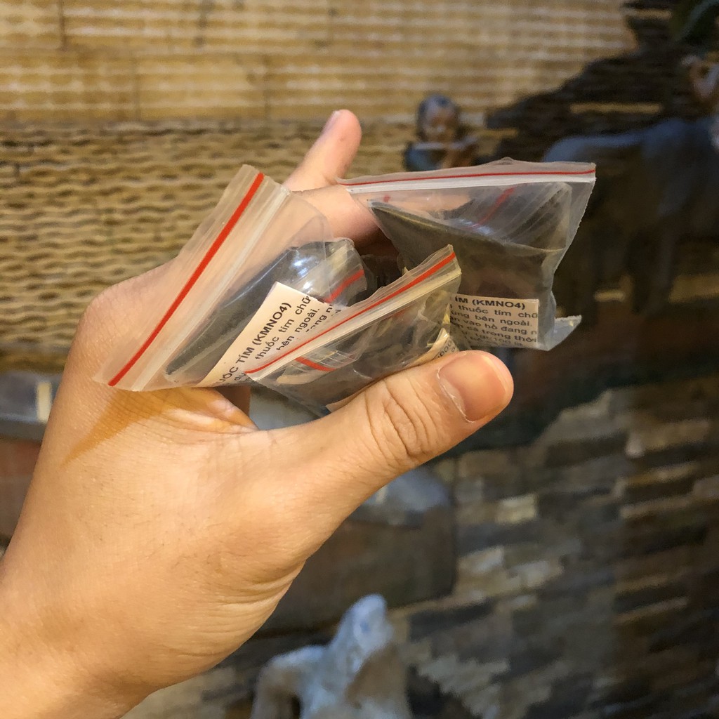 Chế Phẩm Th.uốc Tím 100g Dùng Khử Trùng Nguồn Nước, Tắm Cho Cá