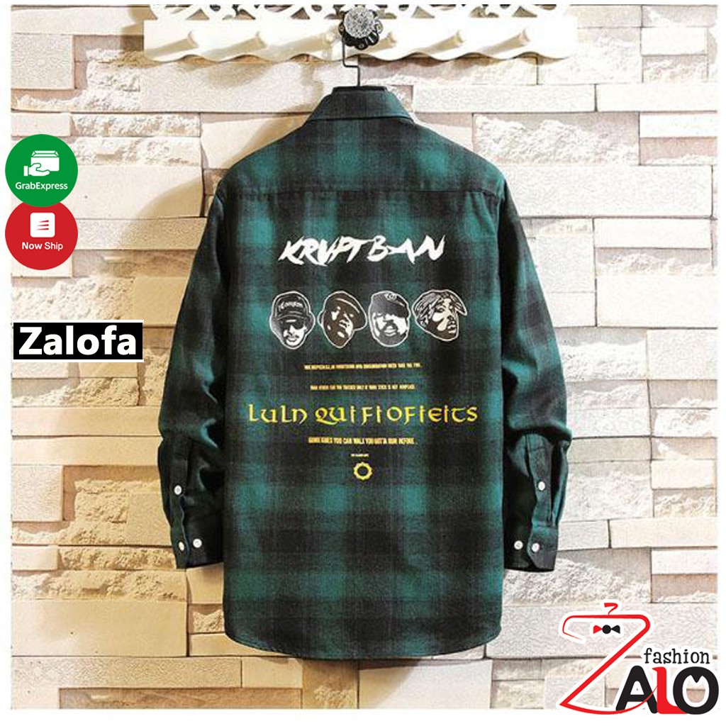 Áo Sơ Mi Flannel Caro Trẻ Trung Năng Động Cá Tính SM10 Unisex Zalofa