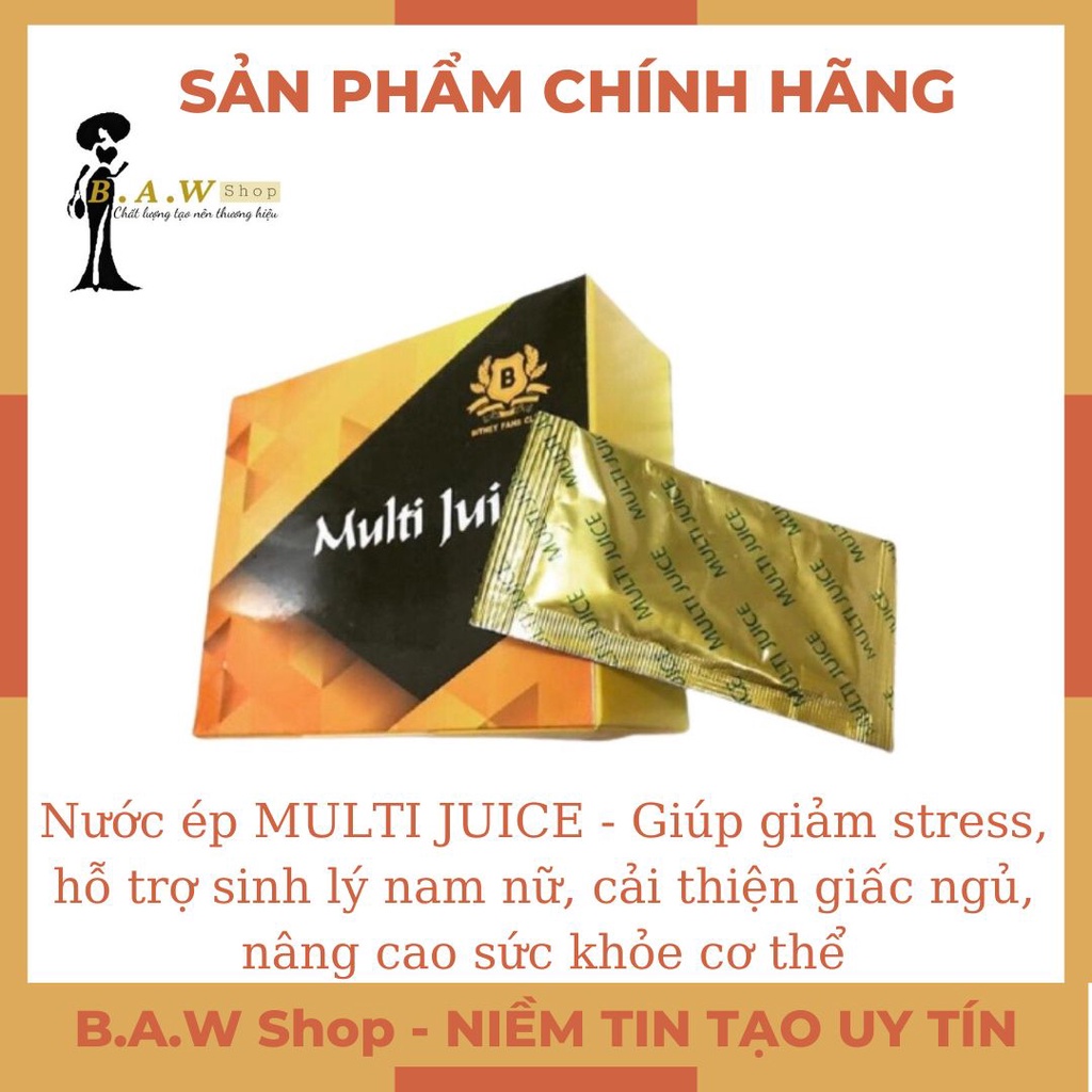 [GIÁ TỐT] - Nước ép MULTI JUICE - Giúp giảm stress, hỗ trợ sinh lý nam nữ, cải thiện giấc ngủ, nâng cao sức khỏe cơ thể