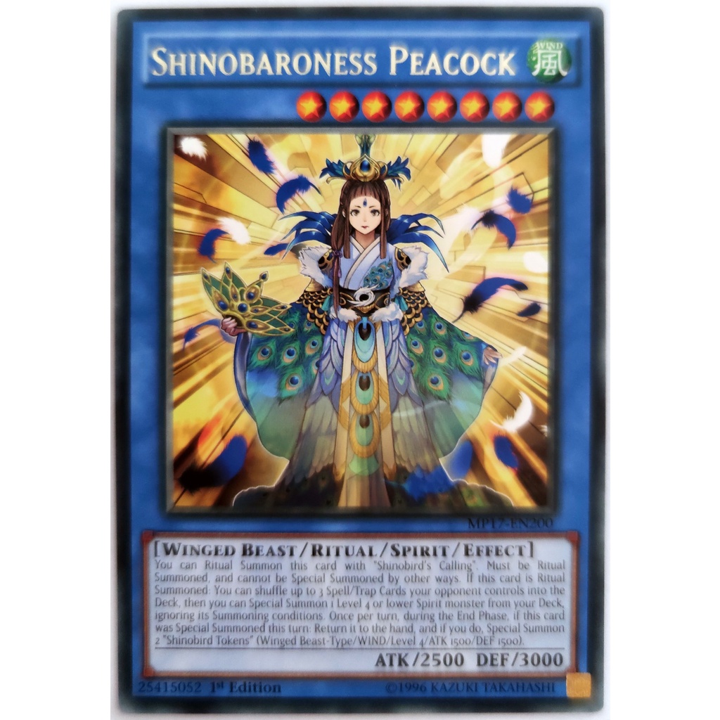 [Thẻ Yugioh] Shinobaroness Peacock |EN| Rare