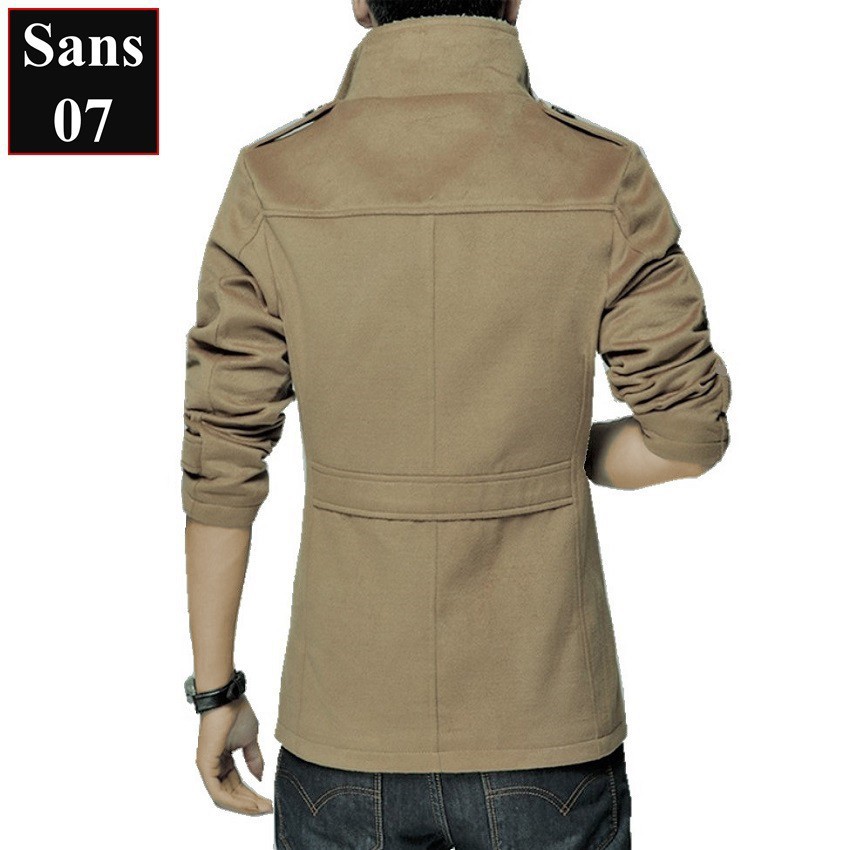 áo blazer Áo Khoác Dạ Nam Áo Dạ Dáng Ngắn Lót Bông Sans07 Sans Shop